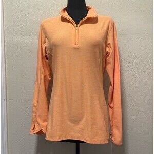 The North‎ Face Women’s 1/4 Zip Top in Orange Sherbet L